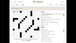 The Atlantic Crossword 19/07/2026