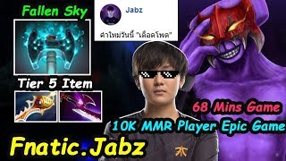 Tier5 item fallen sky + divine rapier combo fnatic.jabz [faceless
void] 10k mmr dota 2 pro gameplay