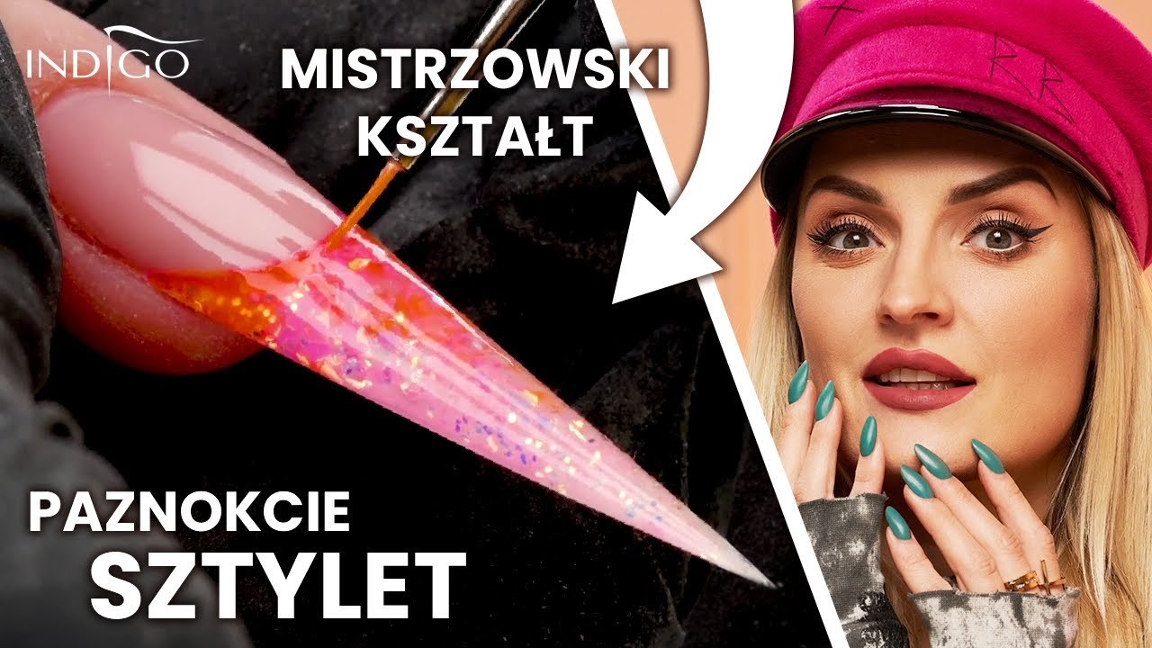 Paznokcie Sztylety Jak Zrobic Stiletto Nails Ksztalt Szpic Na Mistrzostwa Indigo Nails Youtube