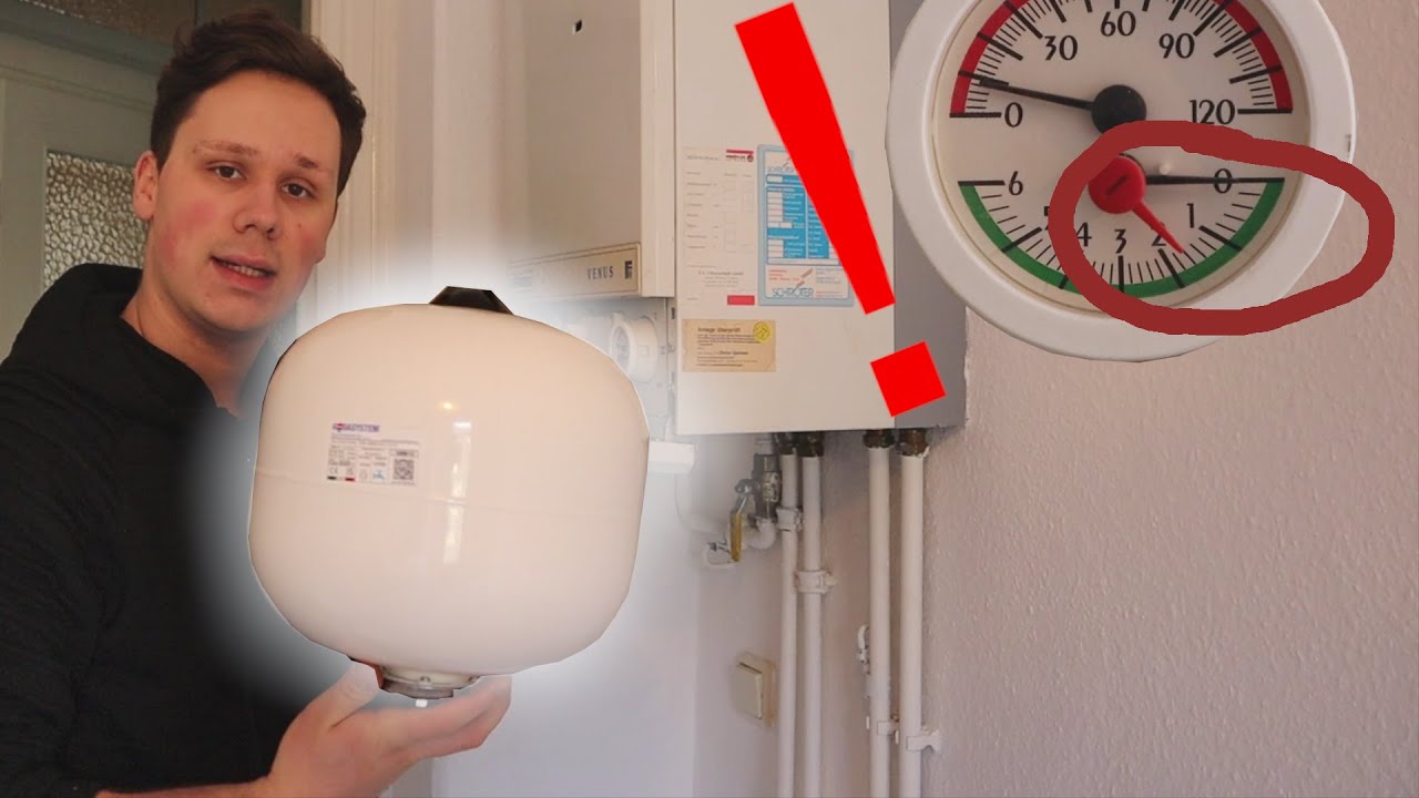 Druckschwankung in der Heizung beheben Ausdehnungsgefäß wechseln YouTube