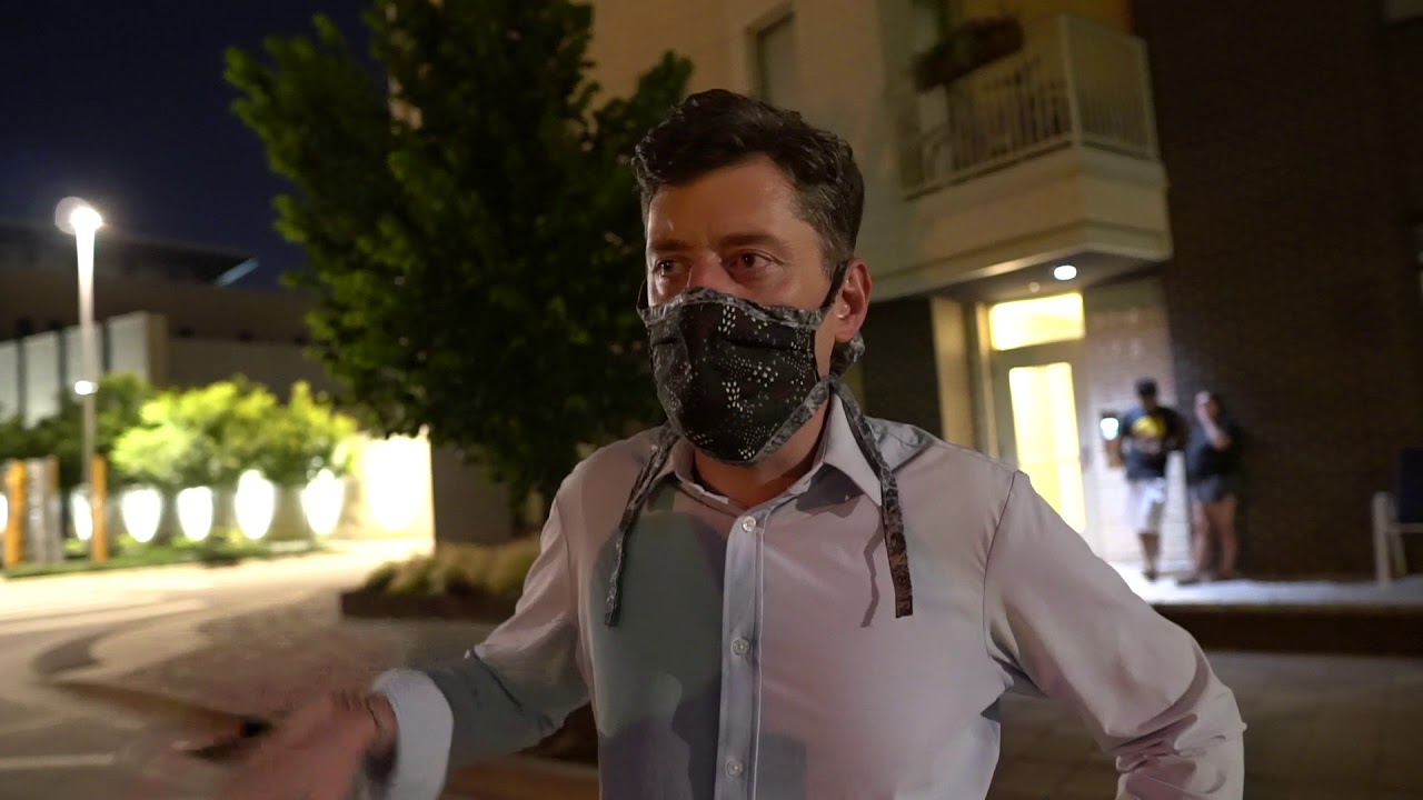 Mayor Holt meets with protesters