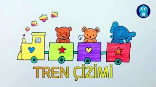 Tren Çizimi - Tren Nasıl Çizilir - How To Draw Train Resimi