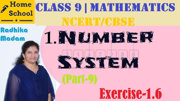 Number System | Part-9|Class 9|Mathematics |Exercise-1.6 |NCERT / CBSE