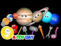 GLASS Planets | Planet SIZES for BABY | Funny Planet comparison Game for kids | 8 Planets sizes