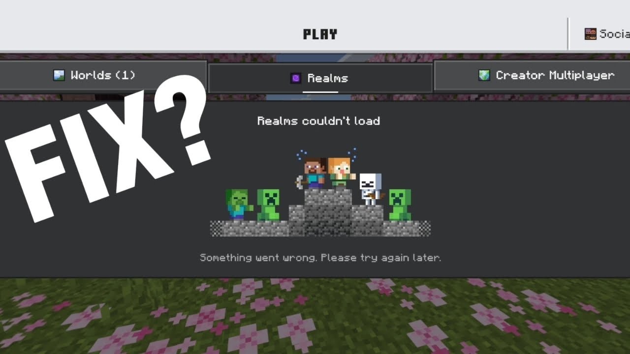 How to fix Realms couldn't load in Minecraft bedrock edition (tutorial ...