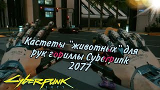 Кастеты животных для рук гориллы Cyberpunk 2077. Руки гориллы киберпанк 2077