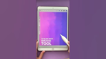 How To Blend With The Smudge Tool In Procreate #shorts #procreatetutorial #procreatetrick