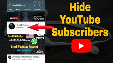 How to Hide Subscribers on Youtube 2021 | Hide Youtube Channel Subs Count on Android