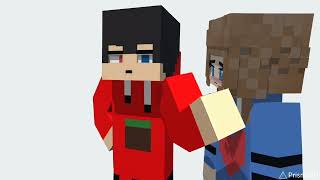 Ih Abang jahat, aku tuh cinta berat - Minecraft Prisma 3D template - Animation