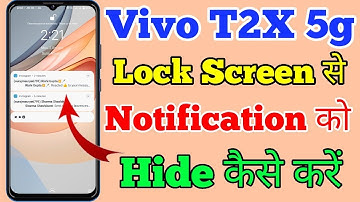 Vivo T2X Lock Screen Par Notification Ko hide Kaise Kare // How To Hide Notification In Vivo T2X