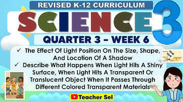 Science 3 Quarter 3 Week 6 Revised K-12 The Effect Of Light Position On The Size, Shape