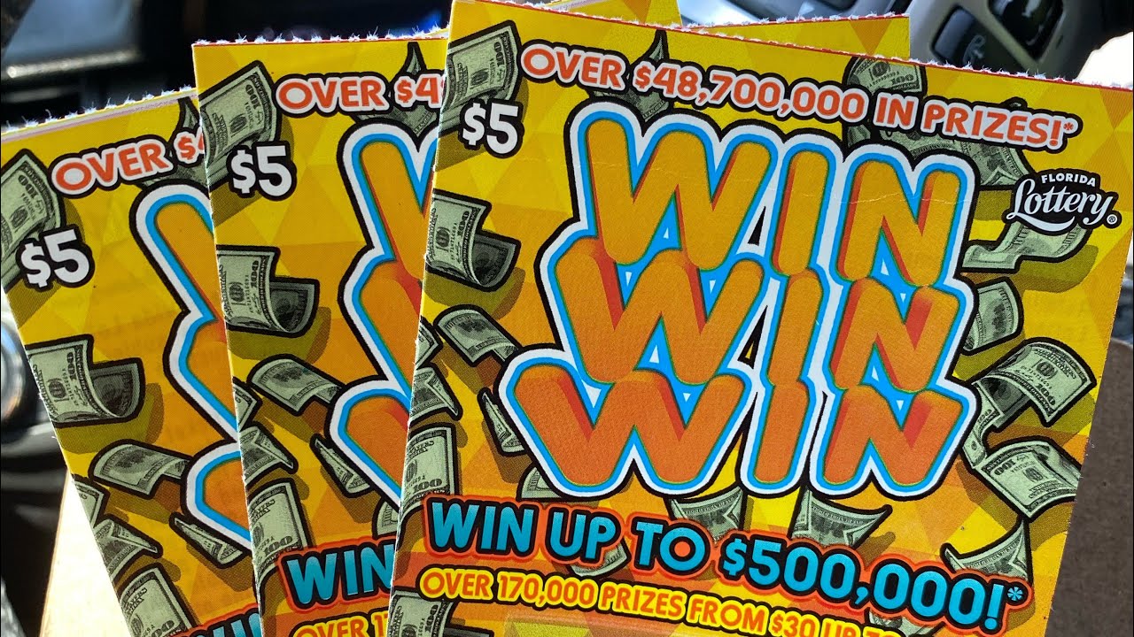 Florida Lottery: (3) $5 Win Win Win Tickets - YouTube