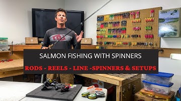 Salmon Fishing With Spinners (BEGINNERS) Rods - Reels - Line - Spinners + Setup