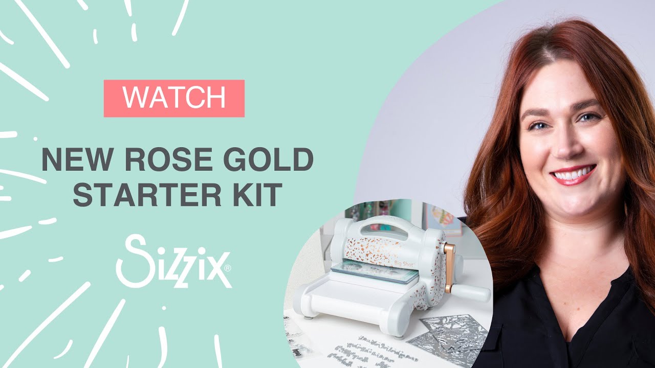 Sizzix Big Shot Machine Starter Kit - Gray & Rose Gold