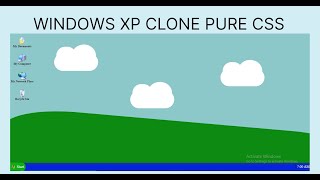 Windows XP Clone Art using CSS and HTML || Pure CSS Art || Part 1 👨‍💻👨‍💻