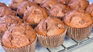 A simple recipe for chocolate muffins! Easy, fast and tasty.