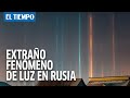 Pilares de luz, el extraño fenómeno captado en Rusia