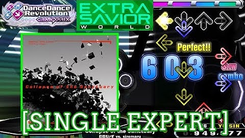 【DDR WORLD】 Collapse of the Sanctuary / 打打だいず vs. siromaru [SINGLE EXPERT] 譜面確認 Play
