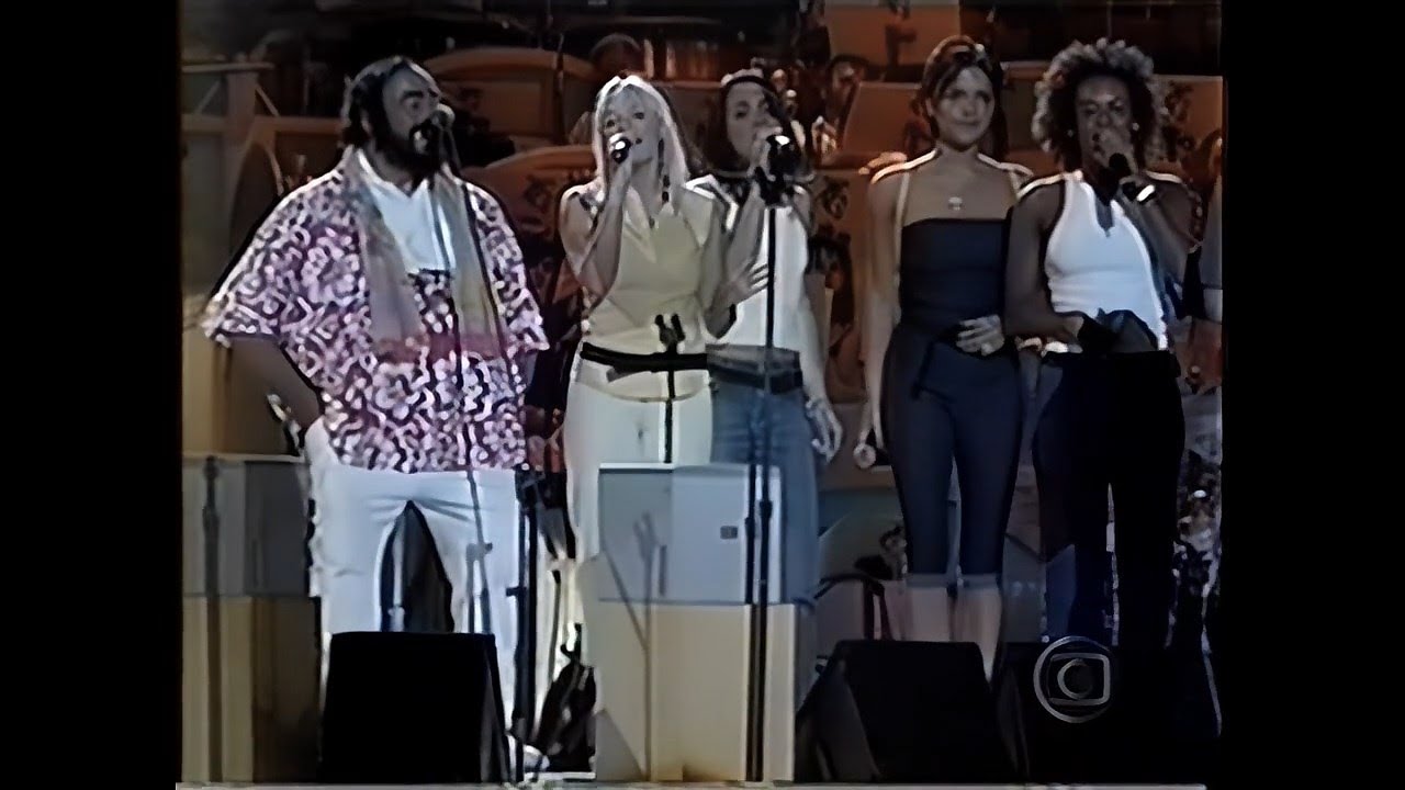 Spice Girls Rehearsing with Pavarotti (TV Cultura + Jornal Hoje Jun