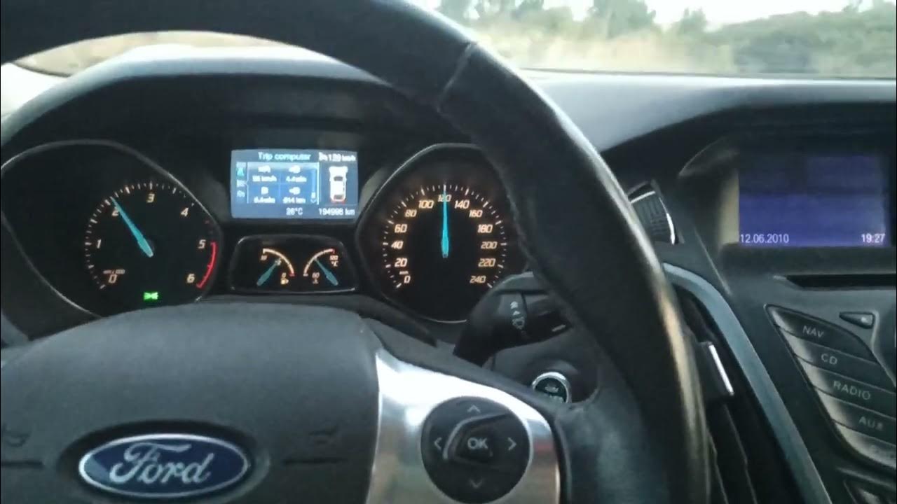 Ford Focus 3 1.6TDCI 115 HP Fuel Consumption (110-120KM/H) POV Drive-9 ...