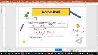 Math 7 Tutorial Lesson 7 Teacher Model 6