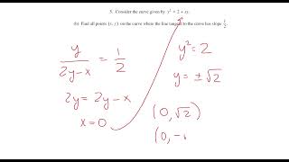 2005 Form B AP Calculus AB FRQ #5 - Function