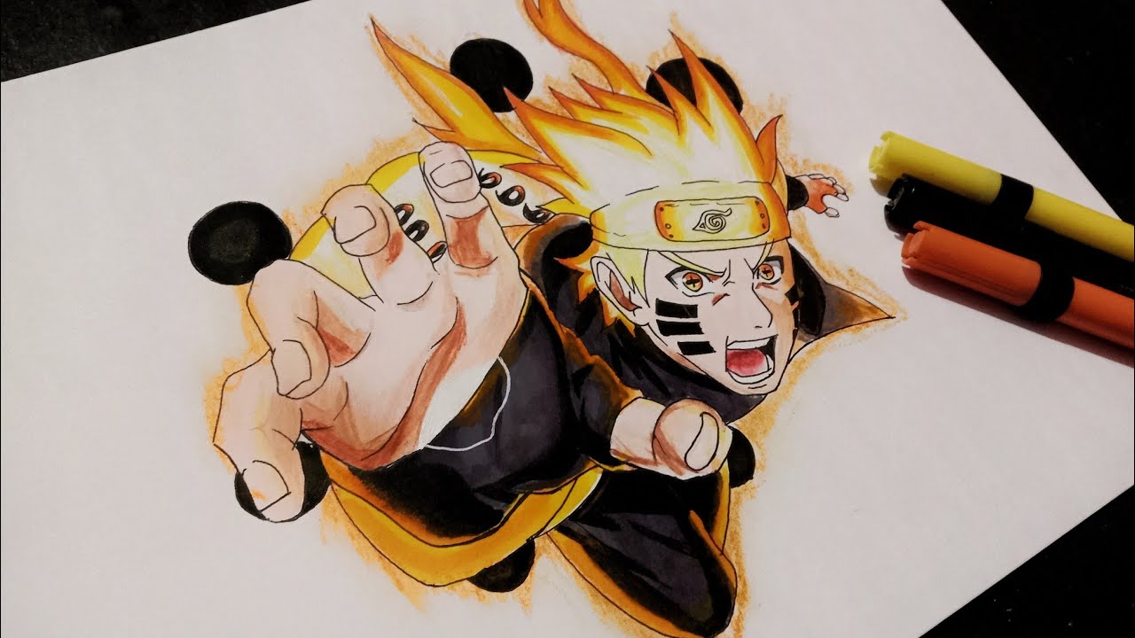 How to Draw Naruto Six Paths in 10 sec, 10 min, 10 Hr #anime #naruto #, how to draw naruto