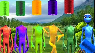 Wrong heads Dame tu cosita green alien π½ - Correct Body Coloring | Colorful thread π§΅