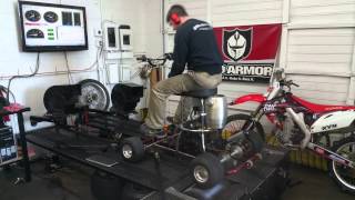 Barstool Racer with cr80 on DTR Dyno.