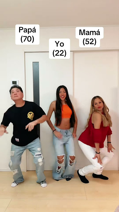 Quien de mis padres bailo mejor el bellakeo #bellakeo #baile #papasehija #humor #viral #latinas