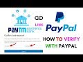 How To Link Paytm Bank & How To Verify With Paypal Account In Hindi