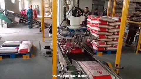 Robot hand bag palletizing machine automatic big bag palletizer equipment