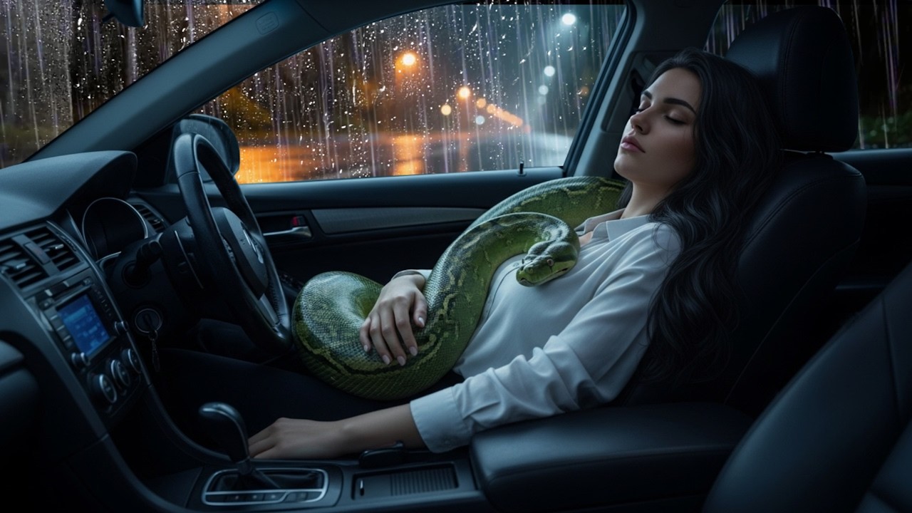 Dreamy Heavy Rain in Car with Thunder at Night for Deep Sleep and Storm ...