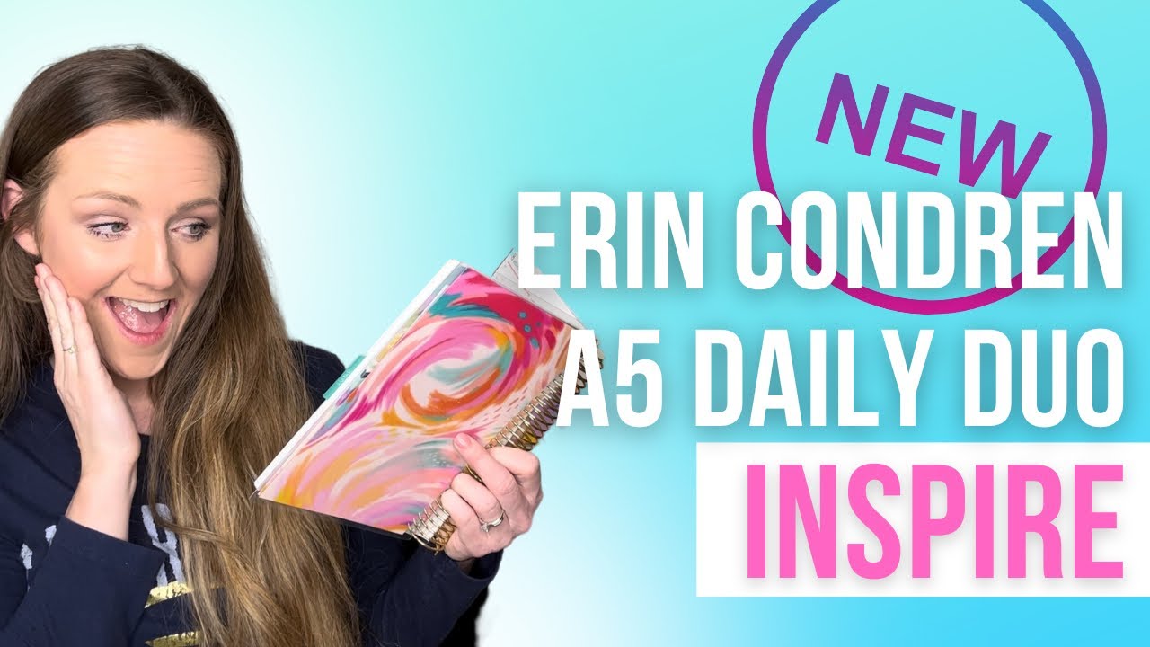 NEW Inspire A5 Daily Duo LifePlanner by Erin Condren 2023-24 Collection ...