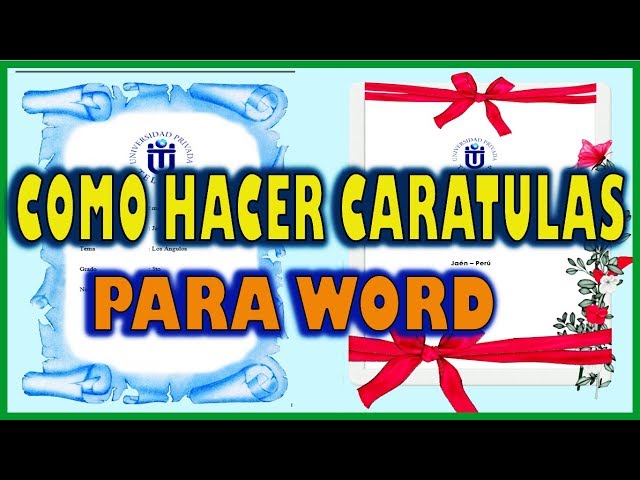 como hacer caratulas para word videos online en taringa caratulas para word