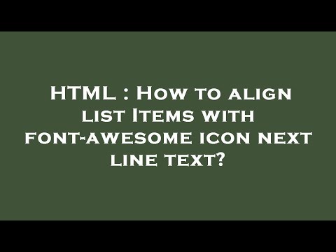 HTML : How