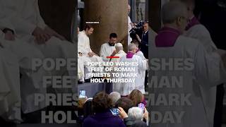 Thumbnail for Pope Leo washes feet of Roman priests to mark Holy Thursday