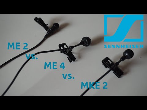 Mikrofonvergleich - Sennheiser ME 2 vs. ME 4 vs. MKE 2