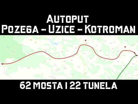 Autoput Požega - Užice - Kotroman / Biće izgrađena 62 mosta i 22 tunela
