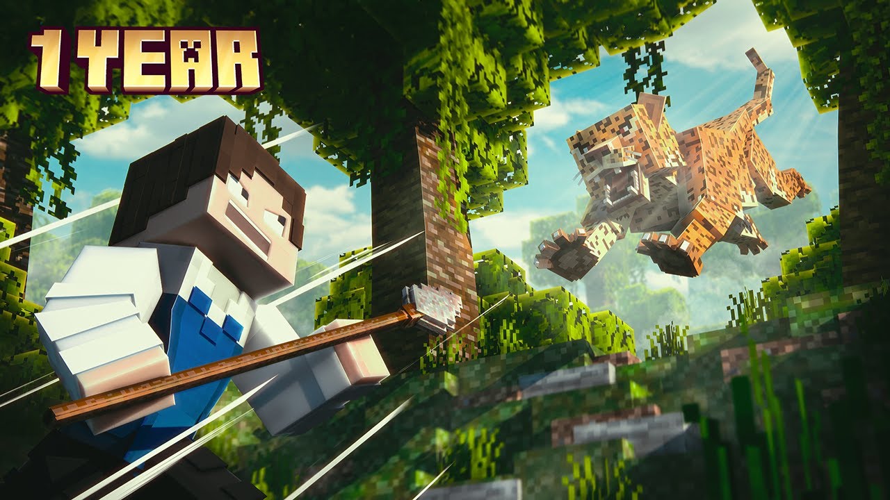 I Survived 1 YEAR In REALISTIC Minecraft Hardcore