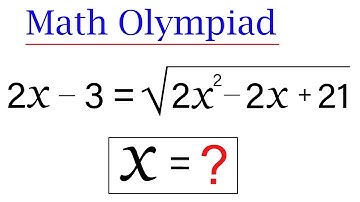Math Olympiad Training | Learn how to solve this Radical Equation | VIJAY Maths