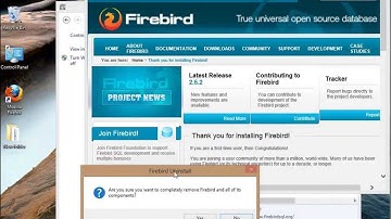 How to Uninstall Firebird 2.1