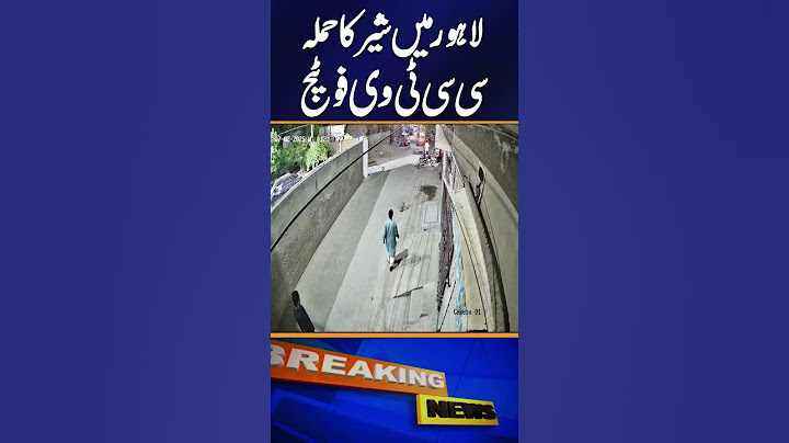 Lahore: 3 people injured in lion attack in Johar Town, CCTV footage  #shorts