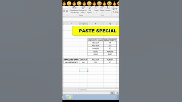 paste special in excel #excel #shorts #trending