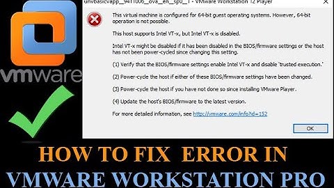 How To Fix VLX Error IN VMWARE WORKSTATION II Error Solved II VMWARE WORKSTATION PRO 15.5 |