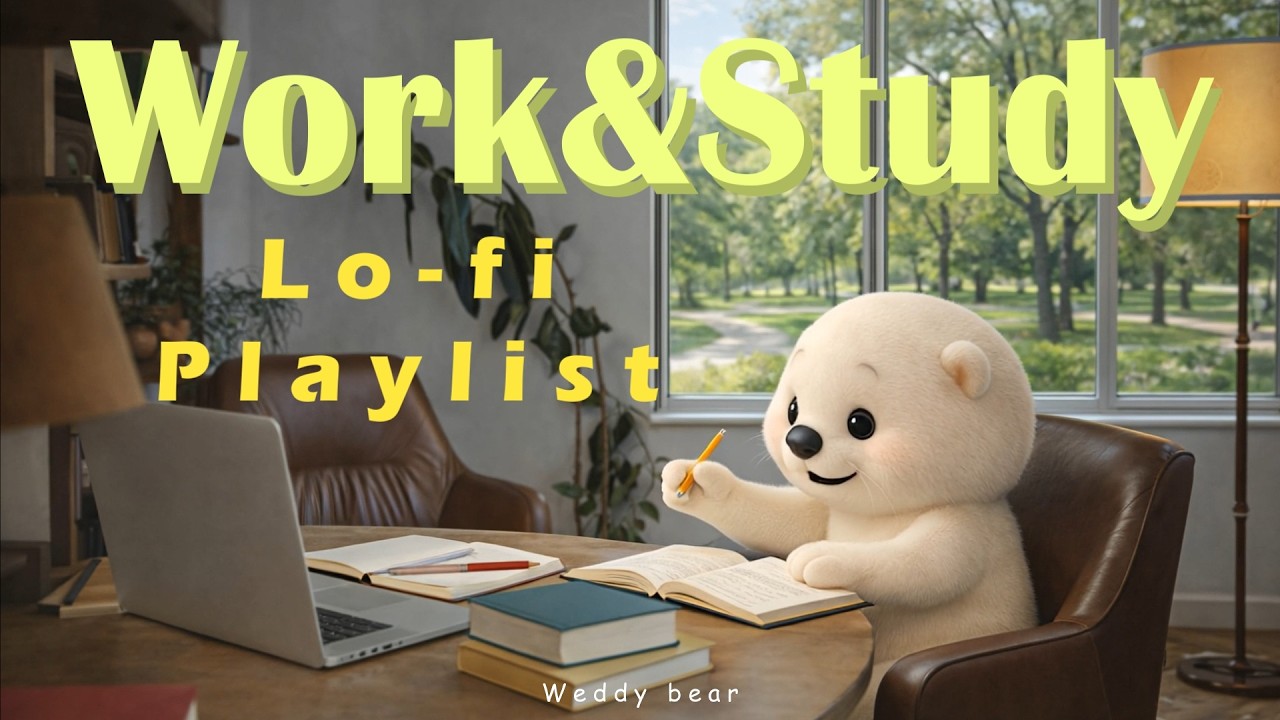 𝐏𝐥𝐚𝐲𝐥𝐢𝐬𝐭 | 1-Hour Lofi for Work & Study with Weddy Bear 🧸| Nature Sounds & Focus Music🍃