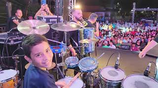 Kalebe 11anos tocando com Banda Som e Louvor #drumcam #bateraspelobrasil