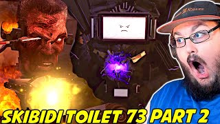 skibidi toilet 73 (part 2) SKIBIDI TOILET G MAN VS ALL 3 TITANS REACTION!!! #skibiditoilet