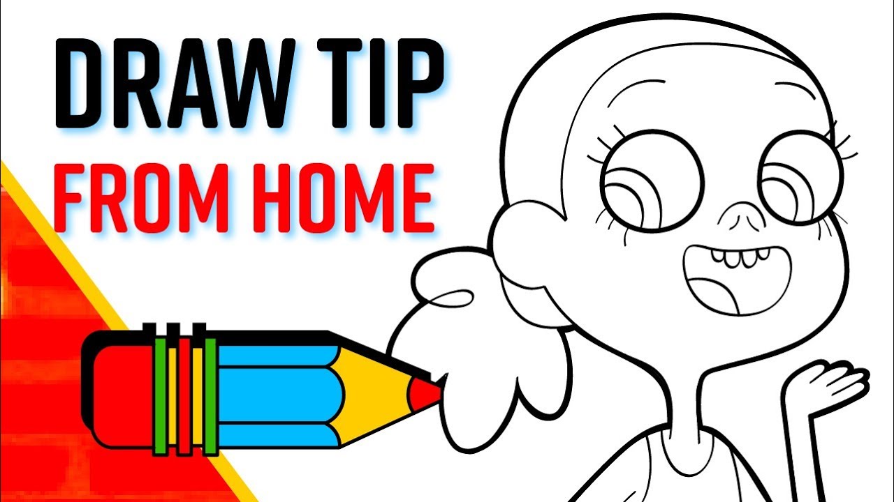 Draw Tip & Oh from Netflix Home Adventure's | Speed Drawing - YouTube