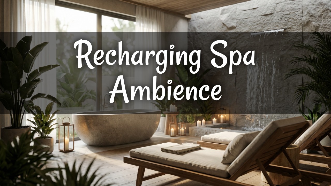 Recharging Spa Ambience 🌿 Relaxing Yet Energizing Music to Refresh Mind & Body